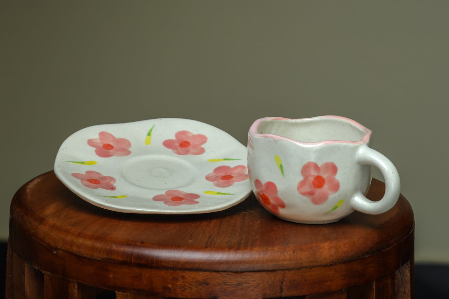 Ageless Floral Cups with Saucer