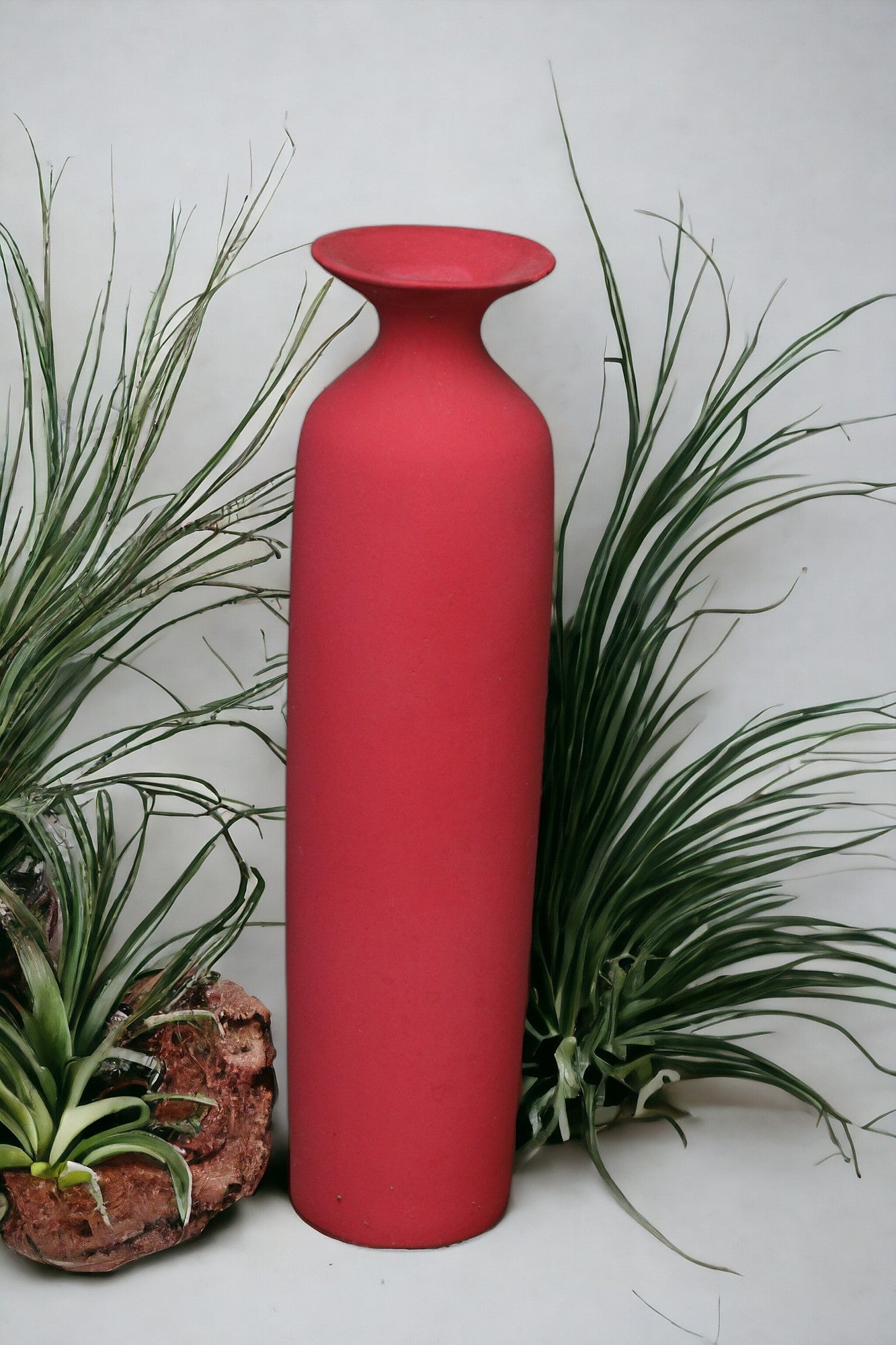 Red Vase perfect for Pampas