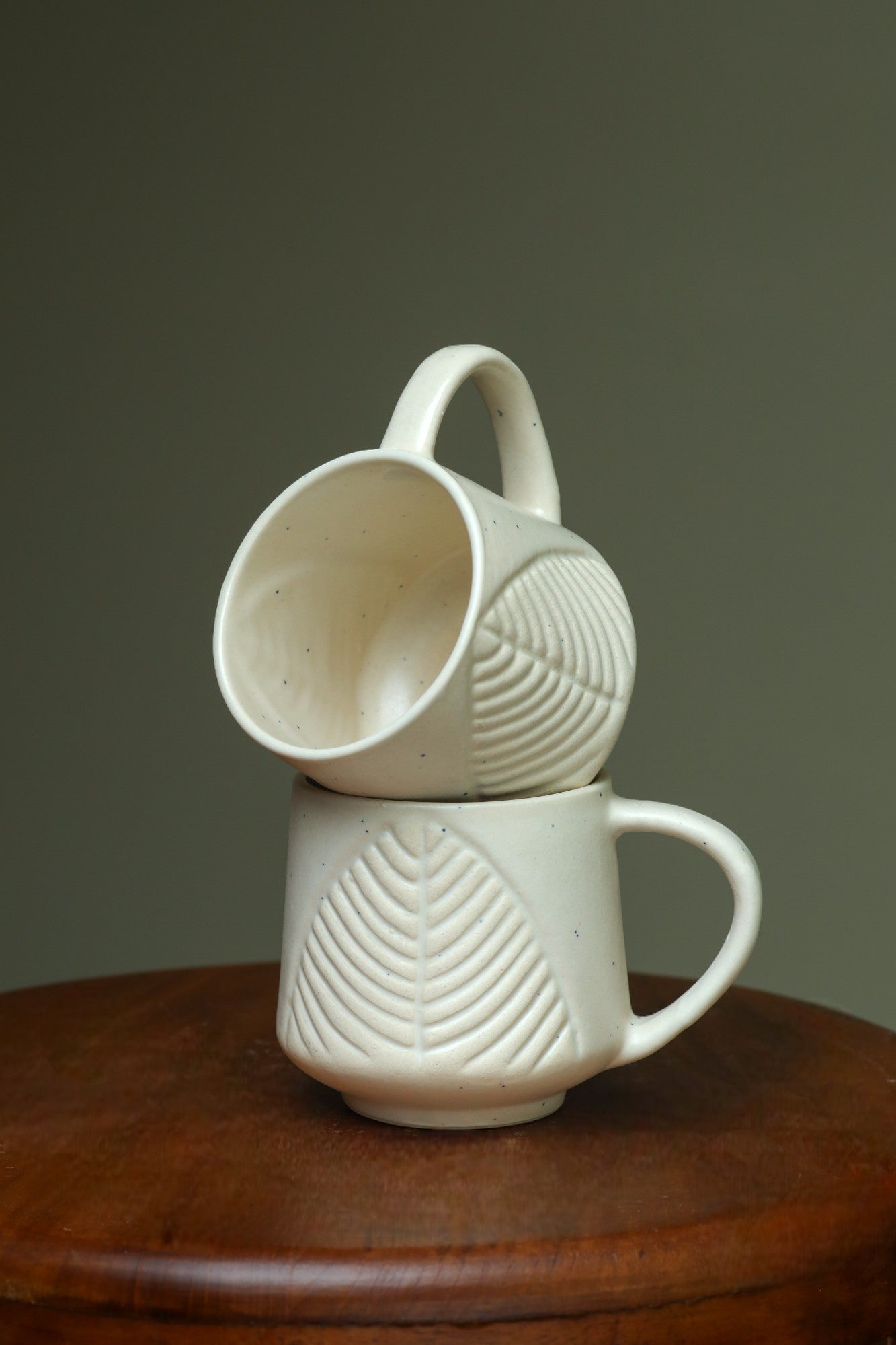 Uniquely Embossed White Cups