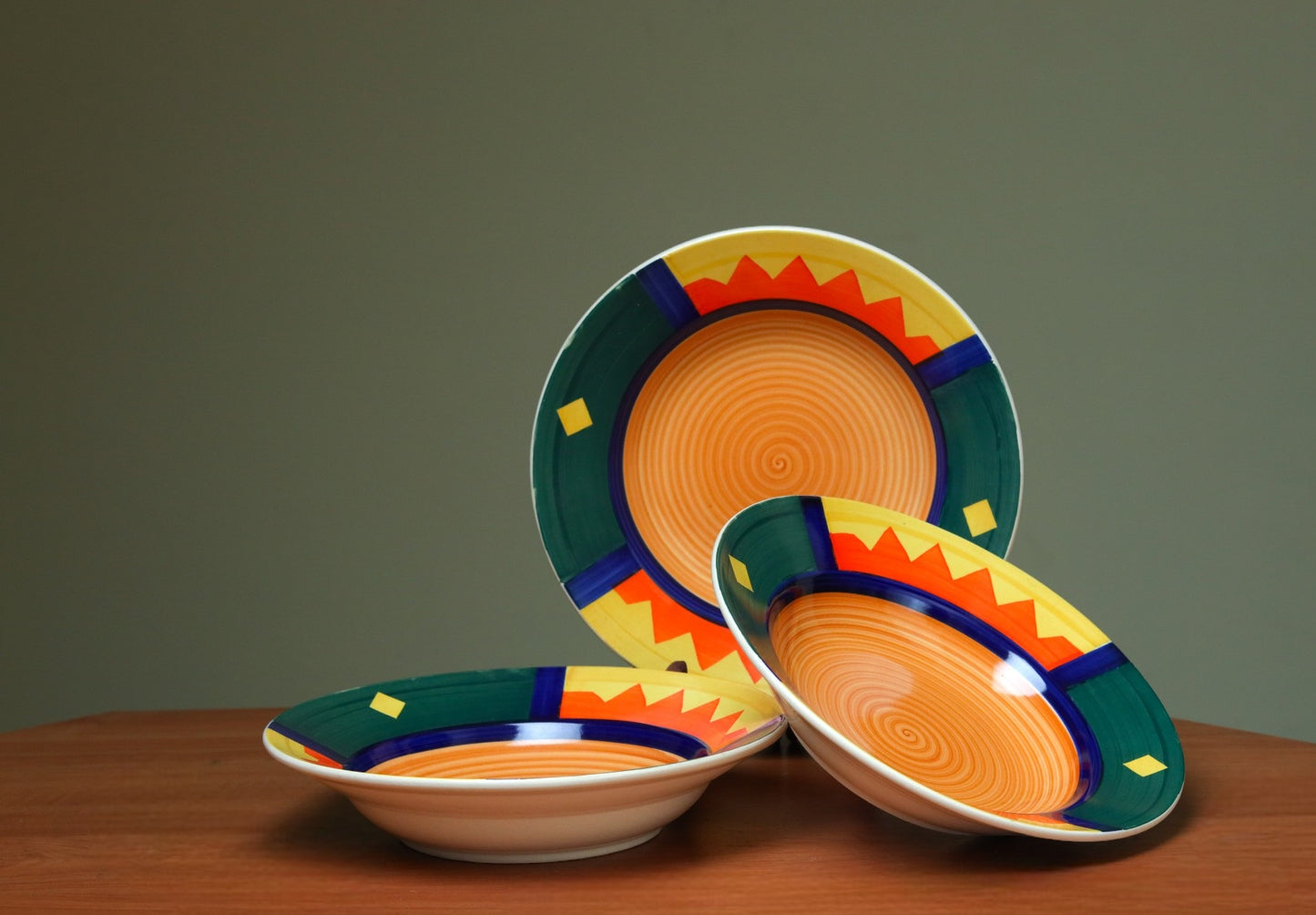 Vibrant Ceramic Pasta Bowls