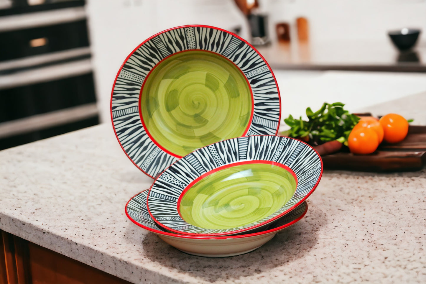 Vivid Ceramic Pasta Bowls