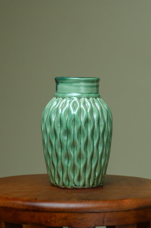 Crafted Light Green Vase