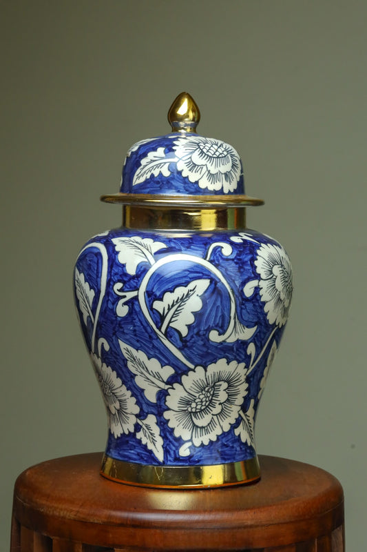 Oversized Classic Blue & White Temple Jar