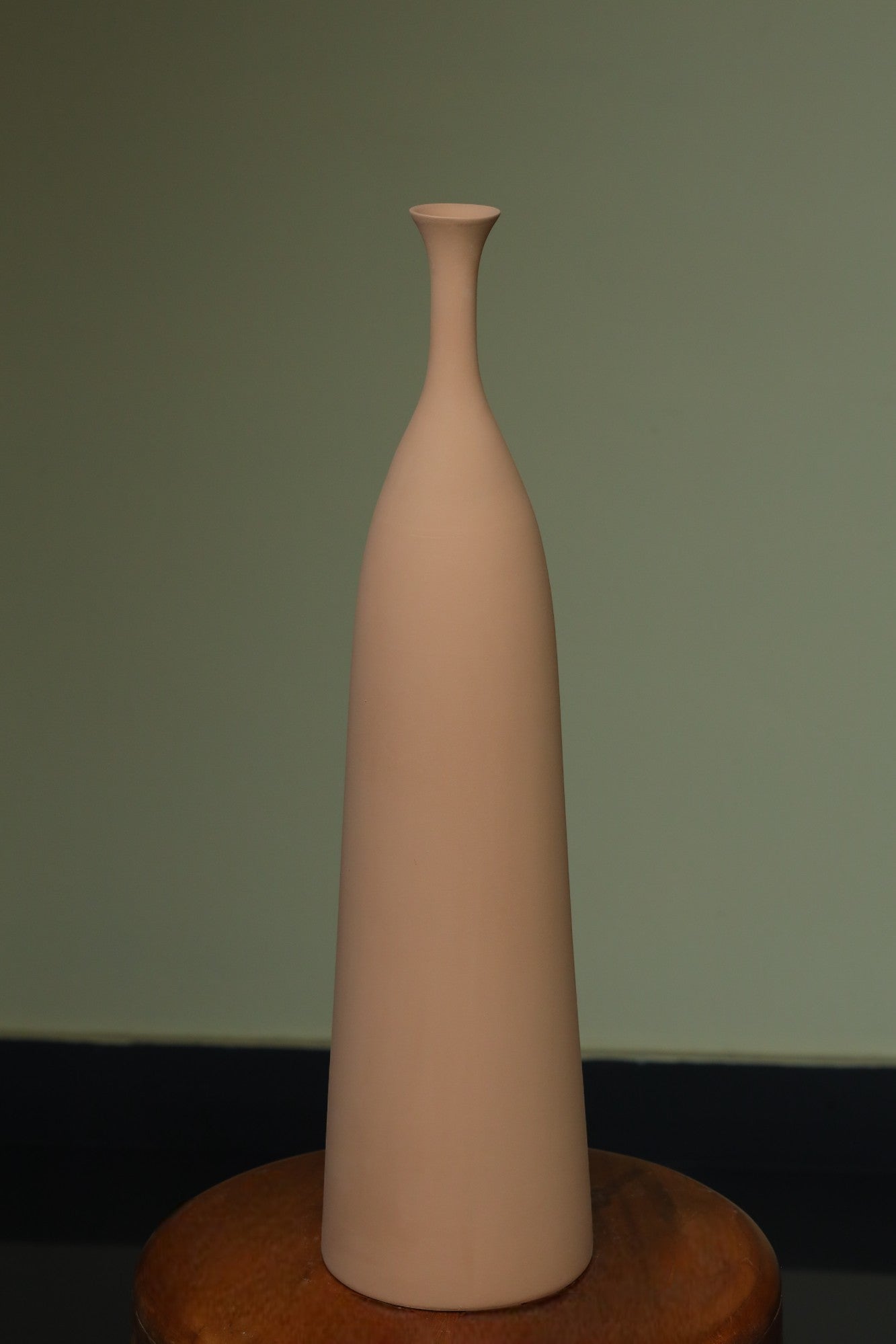 Tall Bottle shaped brown Vase