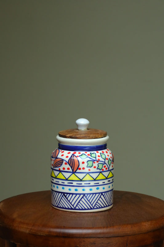 Aesthetic jar with lid