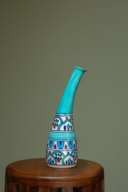 Vibrant vase in blue