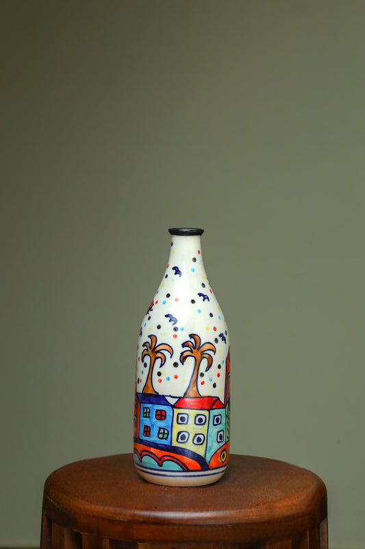 Classic Vibrant Art Crafted Flower Vase