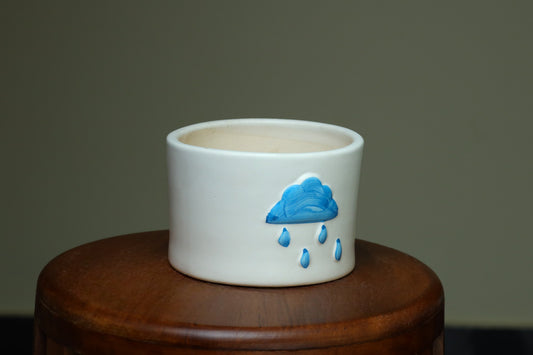 Cloud White Flower Pot