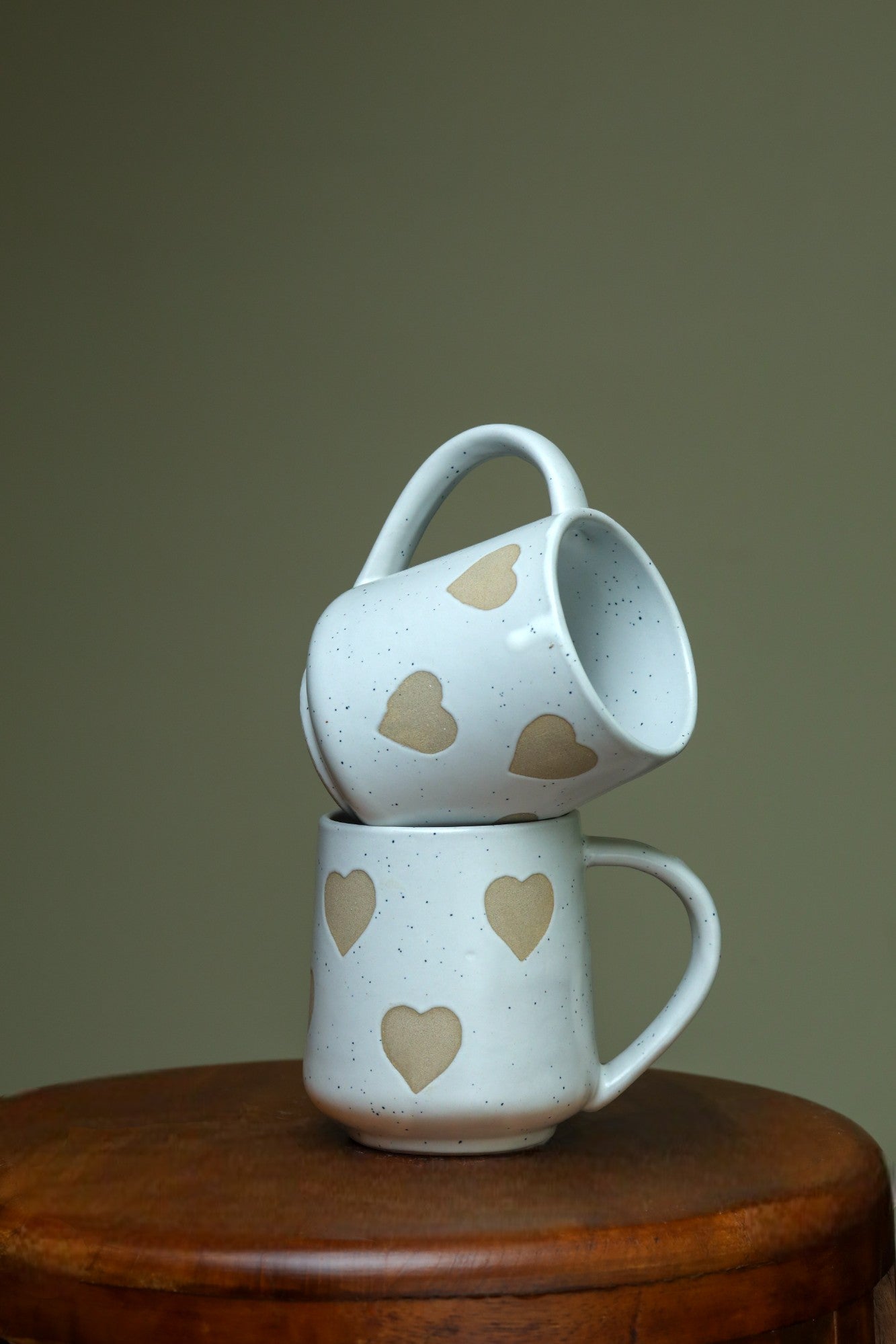 White "Say It With Love" Coffee Cups
