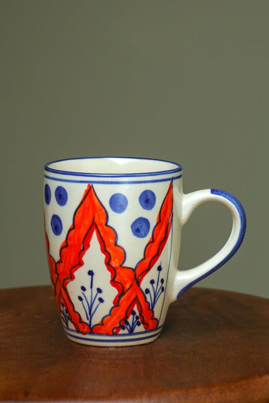 Unique Red and Blue Coffee Mugs