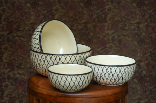 Striped Bowls - Set of 4