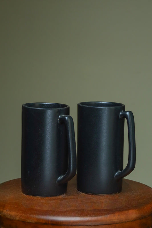 Stylish Black Beer Mugs