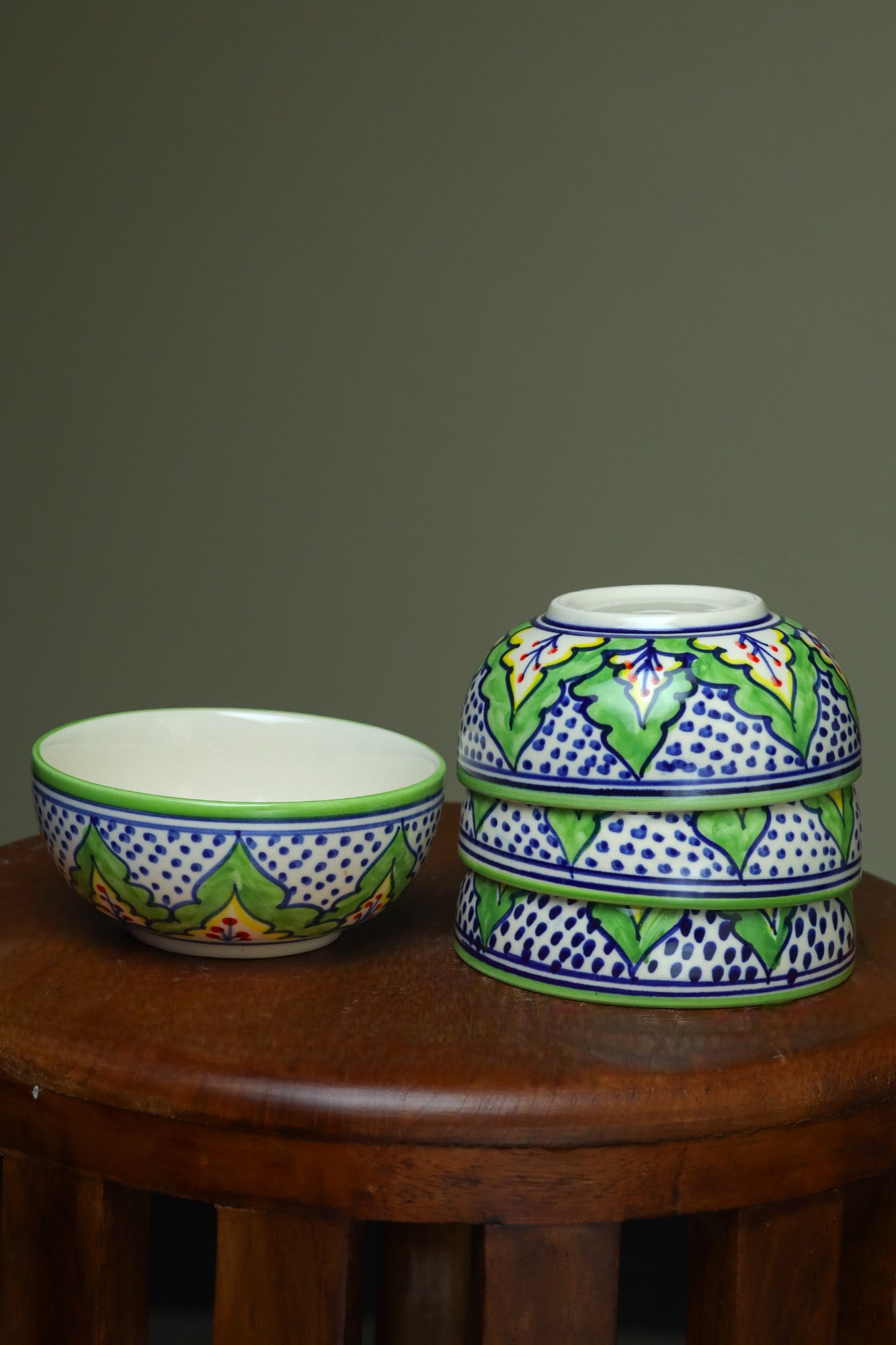 Green Katori (Set of 2)