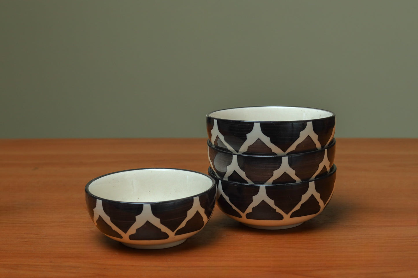 Monochrome Katori (Set of 2)
