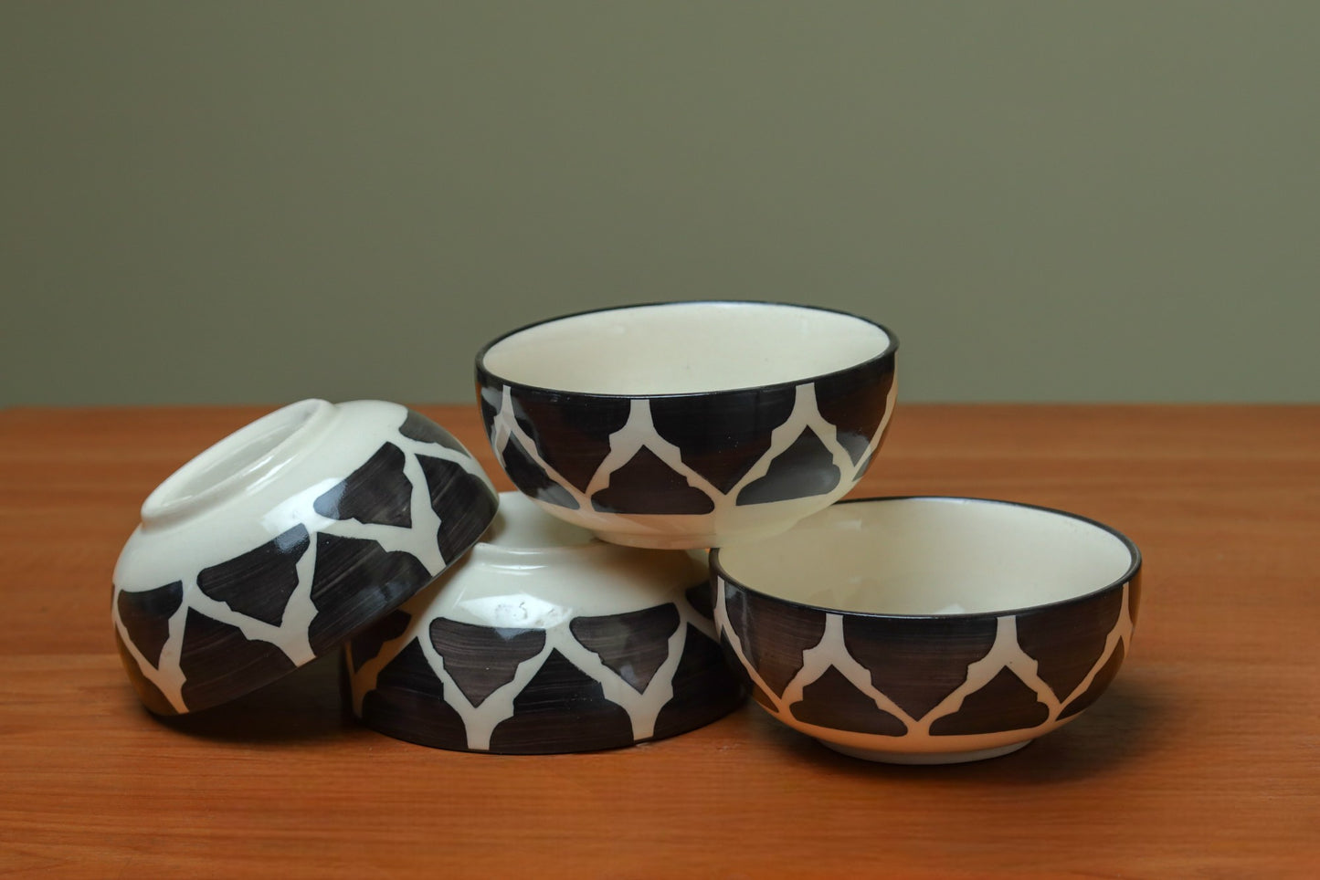 Monochrome Katori (Set of 2)